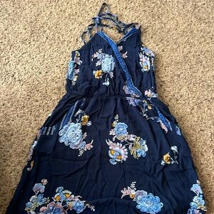 Blue short dress